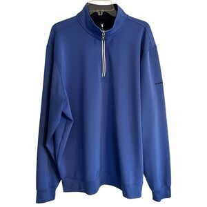 Fairway & Greene Golf Quarter-Zip Pullover Royal Blue Men's XXL